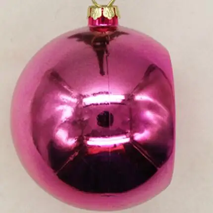 12 шт. сублимационный Рождественский декоративный шар для iPhone 11 Pro 7 8 Plus X Xr Xs max Рождественская елка переводная печать DIY подарки - Цвет: Diameter 8cm Rose