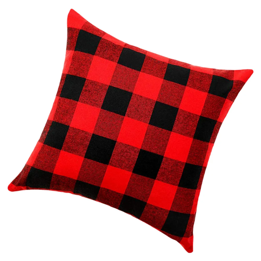

1Pc Christmas Pillowcase Grid Pillowcase Pillow Cover Cushion Cover for Xmas