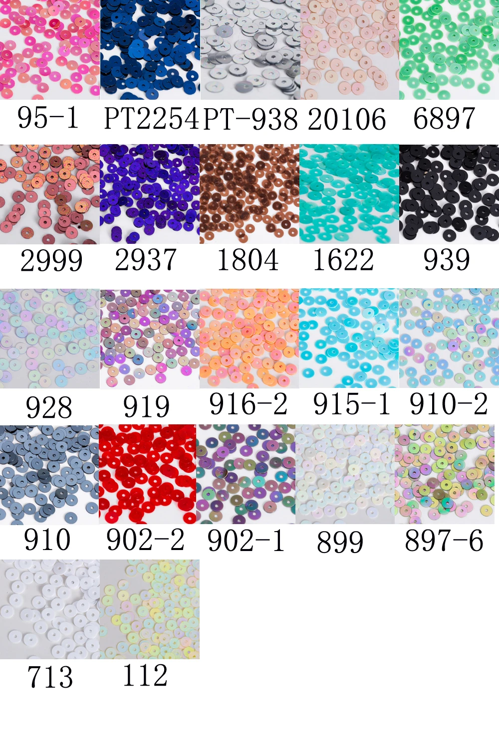 Taidian 4mm Sequins Paillette gitter 1mm hole Sewing handcraft on Garment WomenDress Decoration for handcraft 5gramsAbout750pcs
