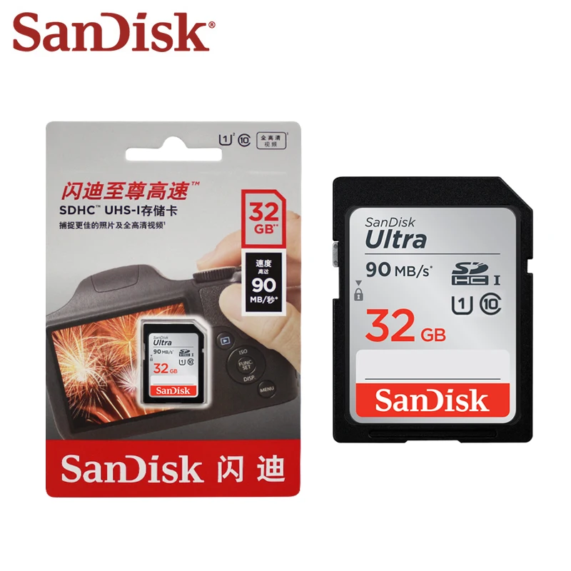 Sandisk sd карта 16 МБ/с. 32 ГБ 64 128 SDHC/SDXC|card amplifier|card packagecard access |