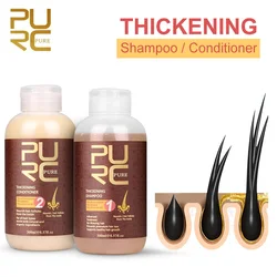 PURC Fast Hair Growth Shampoo Conditioner Thickener Anti Loss Hair Shampoo Set Scalp Treatments Hair Care Repair Products 600ml