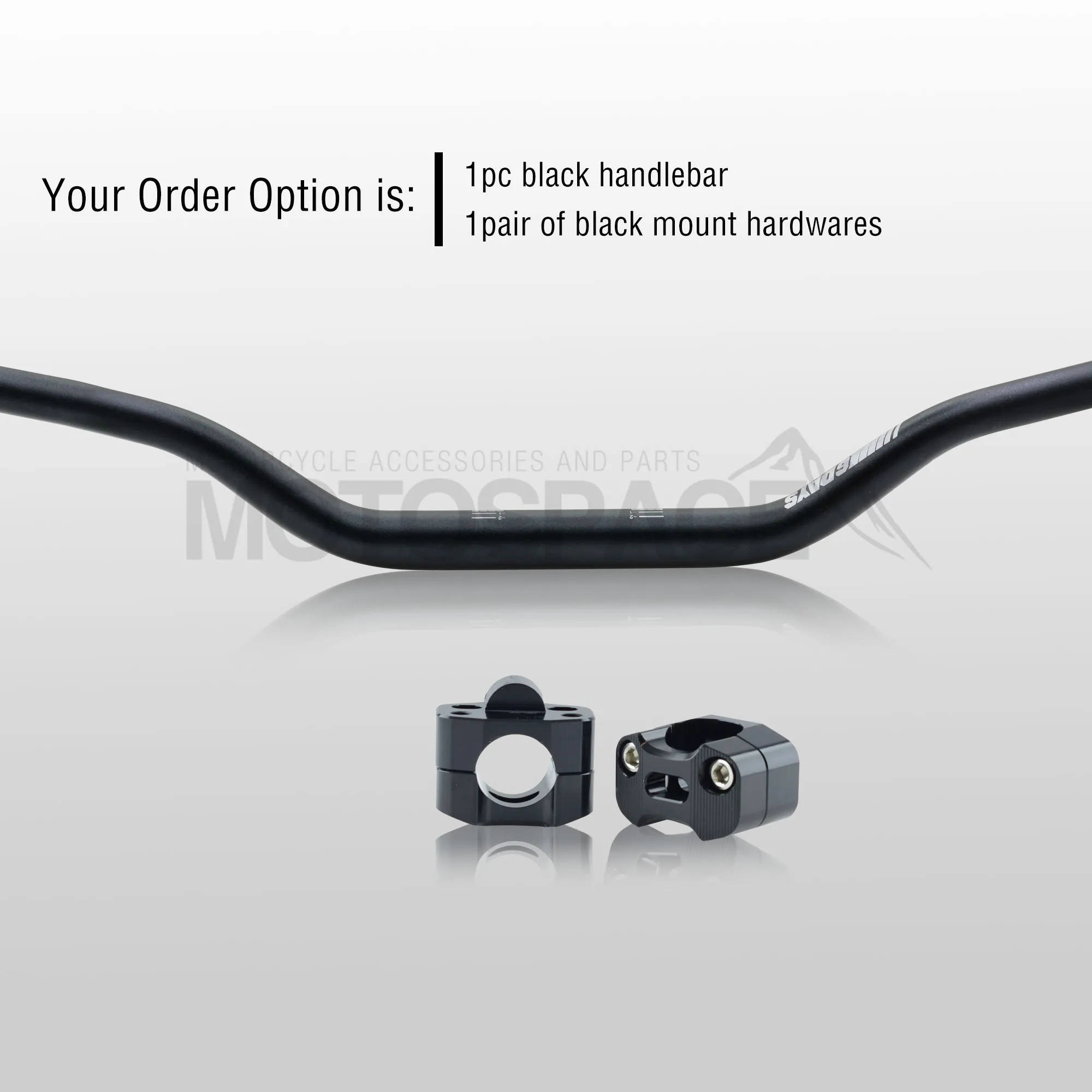 Руль для Pro Taper Pack Bar 1-1/" 6 дней Fatbar Колодки Ручки Pit Pro Racing Dirt Pit Bike мотоцикл с адаптер cnc - Цвет: Black Combo2