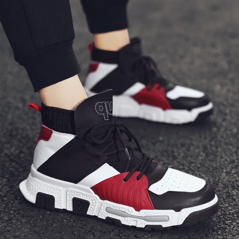 

Le mu Online Celebrity Cool Trendy Shoes Men's INS Super Fire Dad Shoes Autumn Casual Sports High-Top Shoes Korean-style High ME