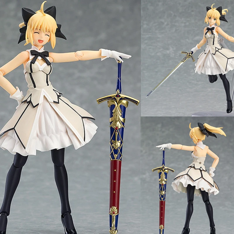 Фигурка саблей 15 см Figma EX 038 из ПВХ сексуальная девушка фигурка надпись Fate Stay Night