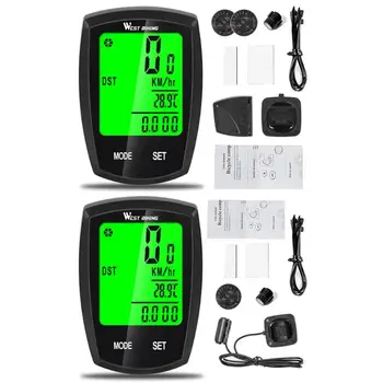 

WEST BIKING Bicycle Speedometer Computer Rainproof Backlight Touch Screen Speedometer Odometer Stopwatch for Cycling