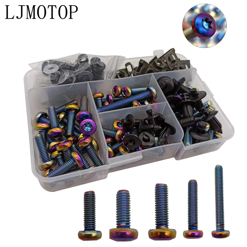 M5 M6 1Pcs Craftsman Titanium Ti M6 X 16 20 20 & M5X16 20 mm Button Torx Head Bolt Screw for Bicycle Motorcycle Part