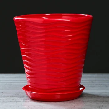 

Flowerpot "Wave" red, 8.5 L