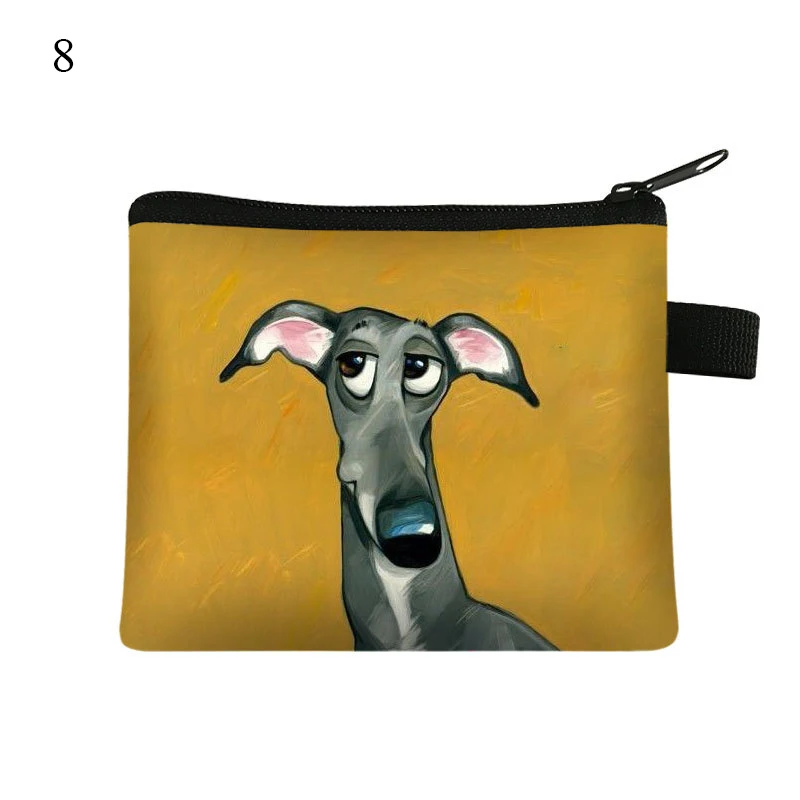 Cute Dachshund Dog/Cat Polyester Coin Purses Girls Cute Pet Animal Wallet Ladies Clutch Change Purse Female Mini Money Bag 1PCS coin purse women wallet coin wallet change bag