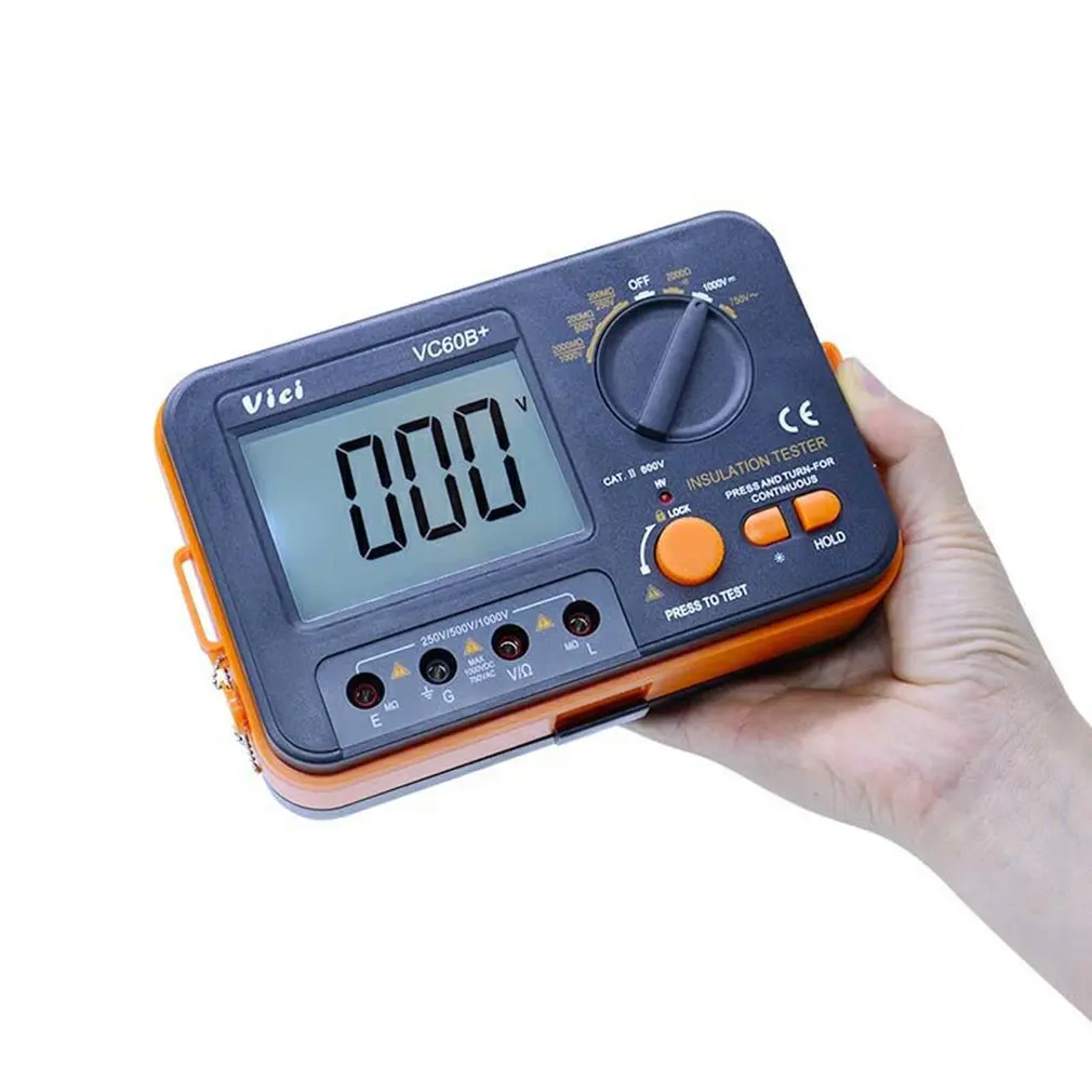 VC60B + тестер сопротивления изоляции 250 в 500 1000 цифровой Мегаомметр