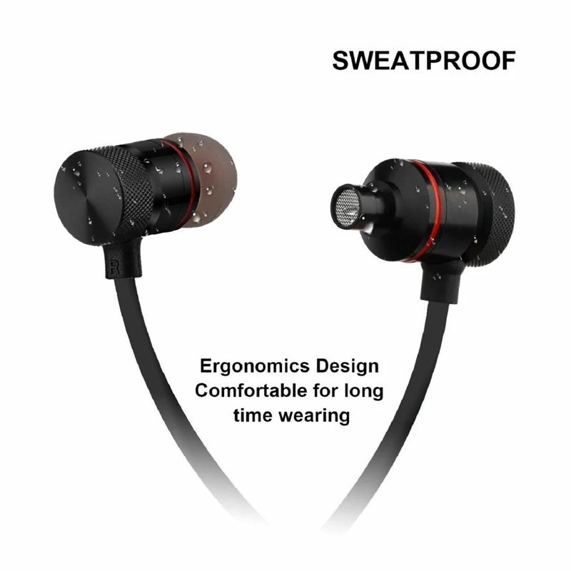 Tiptop беспроводные Bluetooth наушники водонепроницаемые спортивные наушники HD стерео магнитные наушники с микрофоном для бега в тренажерном зале