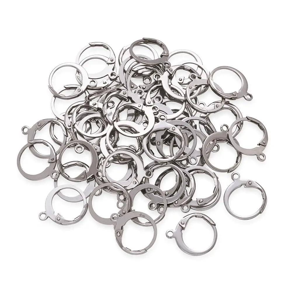 100pcs 304 Stainless Steel Handmade Beadings Findings Earring Hooks