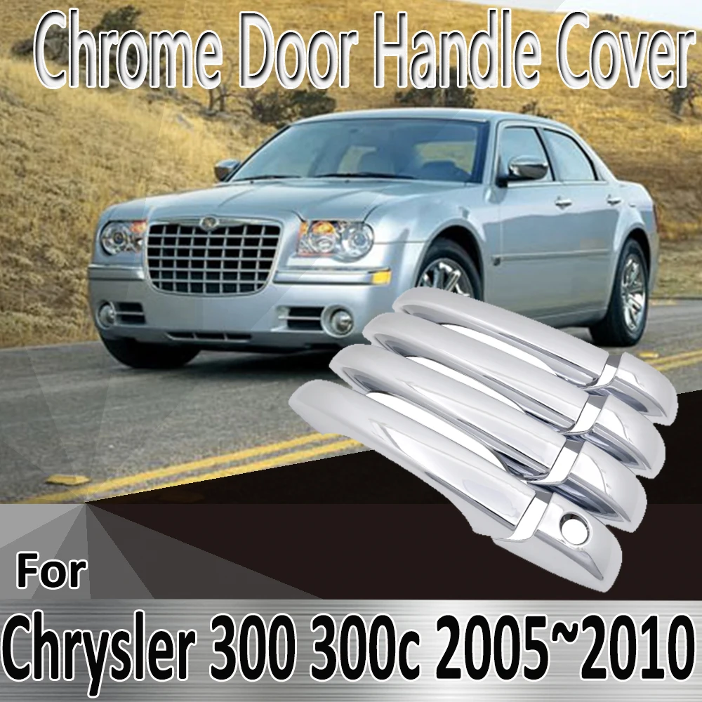 Для Chrysler 300 300c MK1 2005 ~ 2010 Роскошные стикеры 2006 Декоративные Хромированные накладки