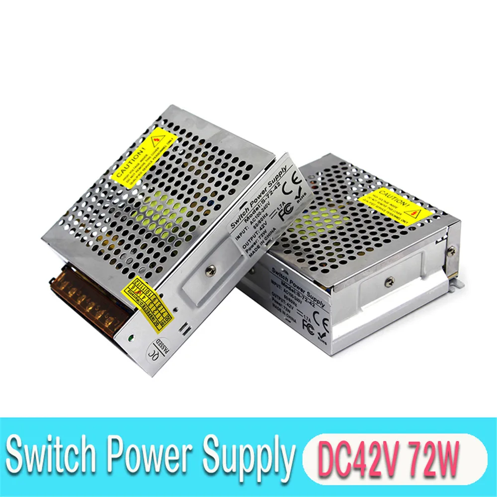 

DC42V Switching Power Supply DC 42V 72W Powers Source SMPS for LED Lighting Advertisement CNC Router Stepper Motor