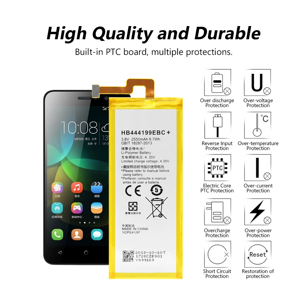 Battery HB444199EBC+ For Huawei Honor 4C C8818 CHM-UL00 CL00+Maintenance Tools Honor 4C U01 CHM- CL00 CHM-TL00H C8818 CHM