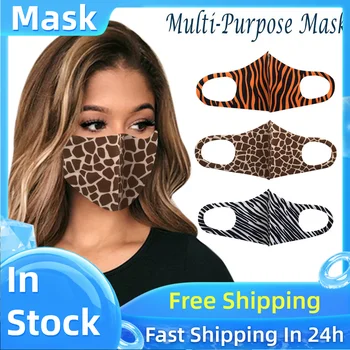 

Adult Leopard Print Ice Silk Protective Washable Against Dusts And Haze mascarilla skin mask mascarillas mondkapjes cubrebocas