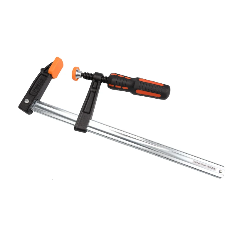 

DIY Heavy Duty General Purpose F Clamp 80-600mm Woodworking Malleable Cast Iron High Strength Saw Carpentry Hand Tools
