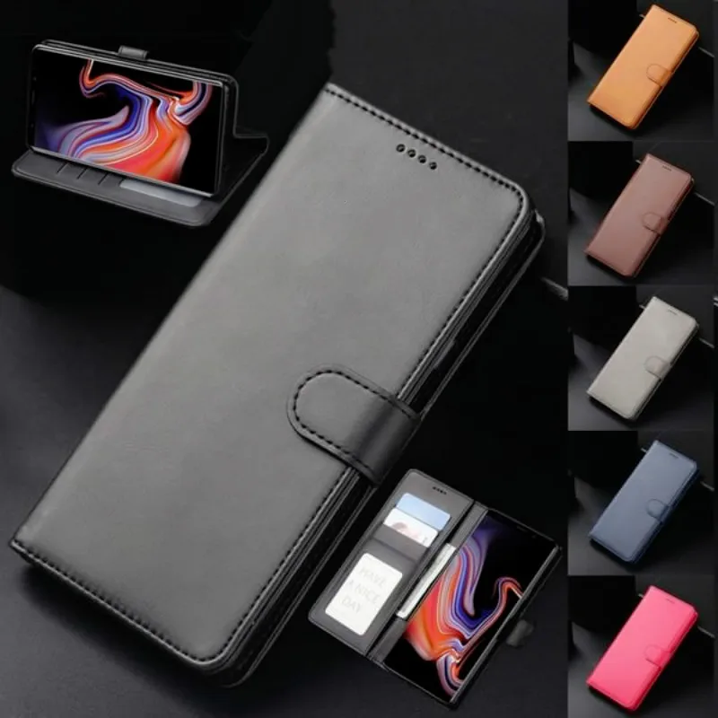 Чехол-книжка A6 A7 A9 J4 J6 2018 роскошный кожаный чехол для Samsung galaxy S8 S9 Plus S7 edge