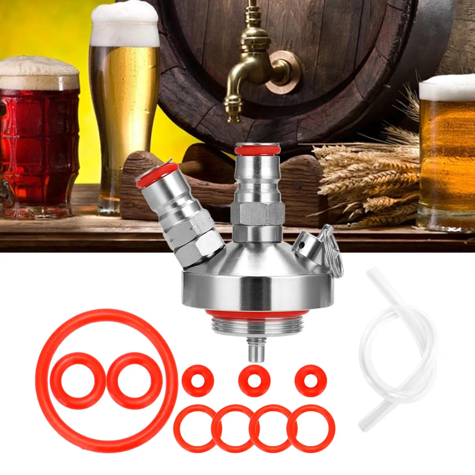 Haofy - Lance Double Ball Lock Pour Mini Keg - Distributeur De Bière Homebrew Avec Filetage Interne - 60 PSI