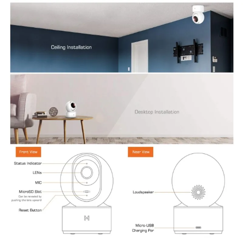 Xiaomi camera 1080P беспроводной умный дом для помещений детская ip-камера безопасности угол поворота на 360 градусов 10 м смарт-монитор с функцией ночного видения