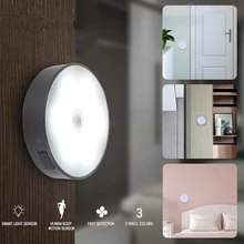 

PIR Motion Sensor Automatic Lamp Wireless Human Body Induction Night Light USB Charging Led Kitchen Cabinet Wardrobe Lighting