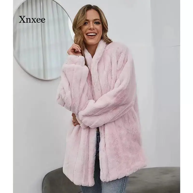 

Women Warm Cropped Jackets Fashion Faux Fur Coats Furry Winter Jackets Women Down Collar Open Front Short Overcoats Clothing