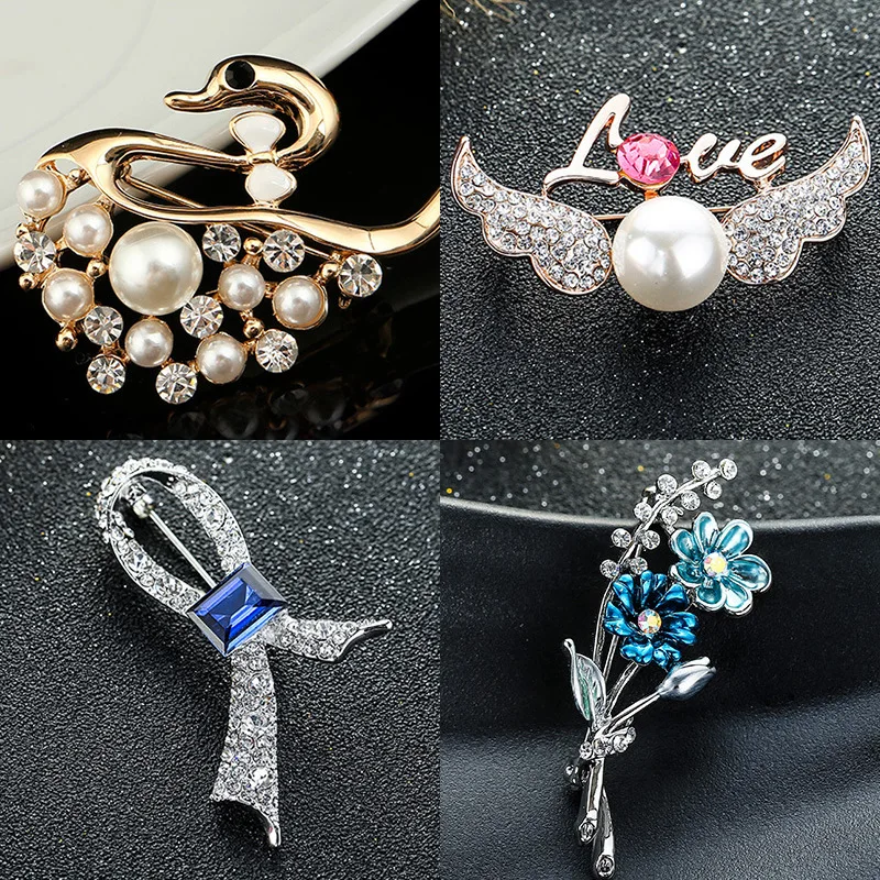 

Xin ai Accessories Crystal Brooch Vintage Brooch Clothes Decoration Pearl Brooch Corsage