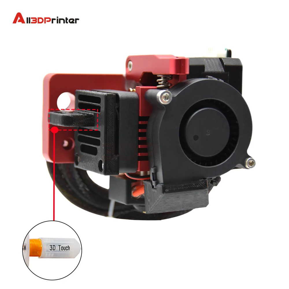Direct Drive Hotend Kit com Polia Extrusora de Ventilador Turbo Atualização Mk8 12v 24v Ender3 Ender5 Cr10s Pro Anet a8