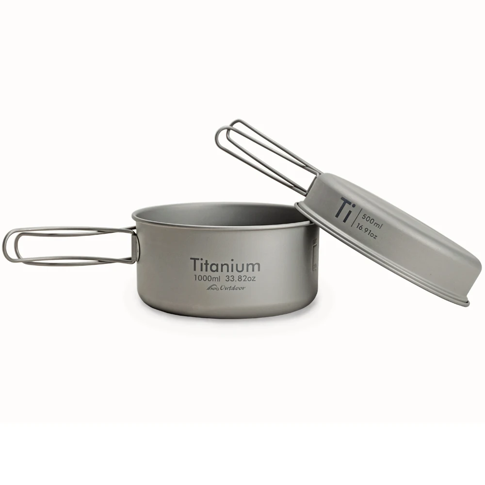 Camping Cookware Titanium Tableware Portable Cutlery