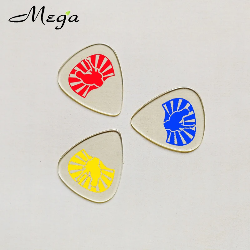 Médiator plectre Transparent avec Logo/Design personnalisé, produit chaud,  épaisseur moyenne 0.71mm, impression OEM sur un côté, 100 pièces -  AliExpress