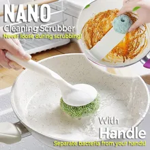 Клин кисть Кухня кастрюлю Nano щетка для очистки Кухня пятновыводитель щетка для мытья посуду масляные пятна жидкость для снятия Coisas de Cozinha