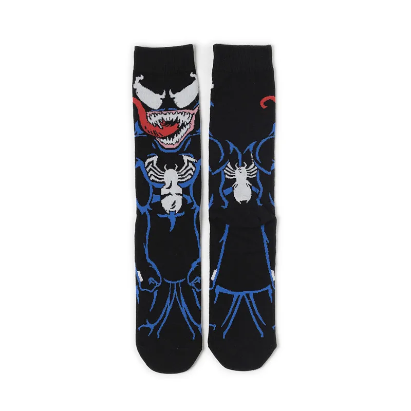 Мужские носки с героями мультфильмов, хип-хоп, чудо, большой размер носки, Супер герои, забавные удобные цветные носки, счастливые хлопковые носки - Цвет: 31