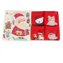 4 пары Для женщин Носки Повседневное Зимний Рождественский Носки Олени Санта-Клауса; Носки хлопок мультфильм Утепленная одежда леди носки, подарок на Рождество