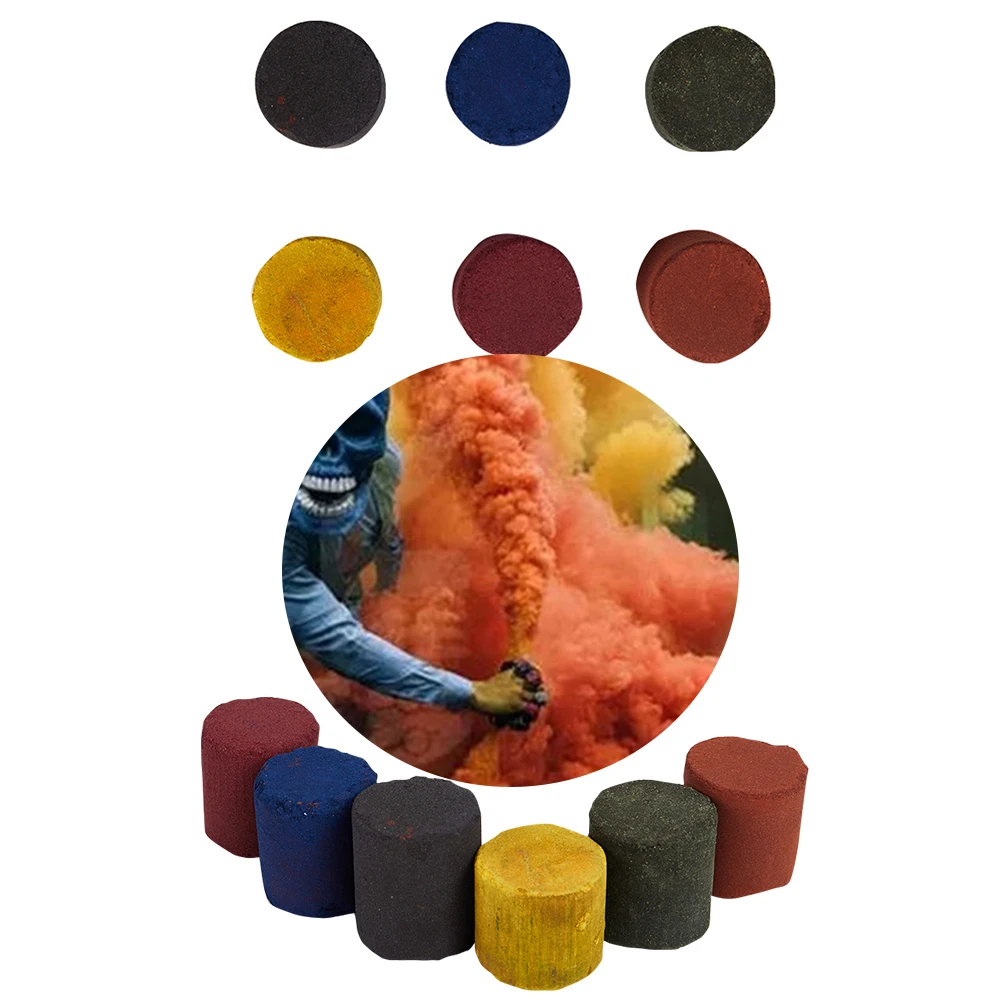 1PC Smoke Cake Effect Show Round Bomb Outdoor Activity Aid Toy Tobacco Cigarettes Maker Pie Location | Дом и сад