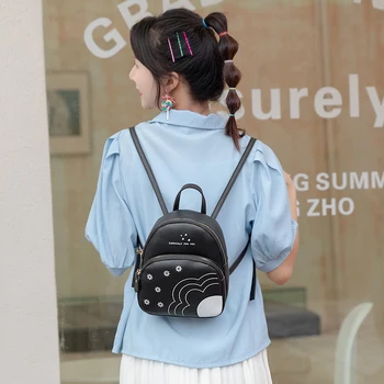

2020 Newest Hot Cute Small Backpack Fashion Multipurpose All-match Holiday Zipper Shoulder Pack for Women Ladies Traveling