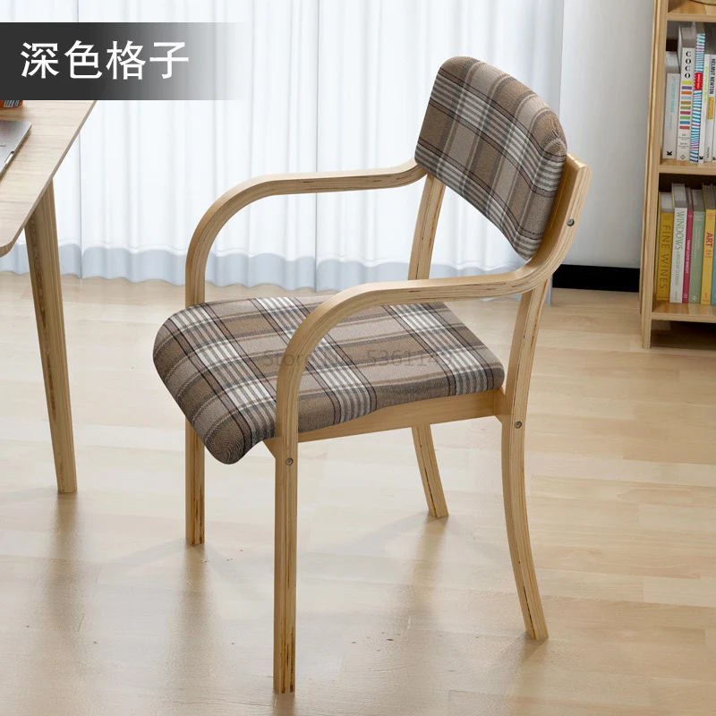 Стул из цельного дерева современный минималистичный Повседневный обеденный стул простой изогнутый деревянный скандинавский стол стул компьютерная спинка кресло