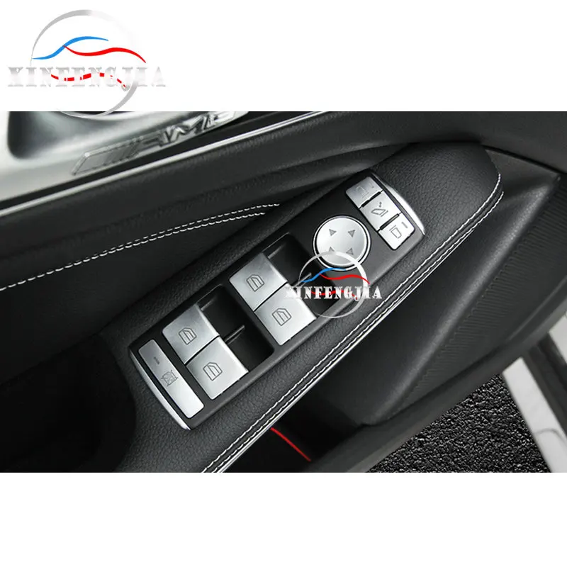 Для Mercedes-Benz A B C E CLA GLA ML GL GLK GLE GLS Class 14X Кнопка Подъема Окна украшение с блестками