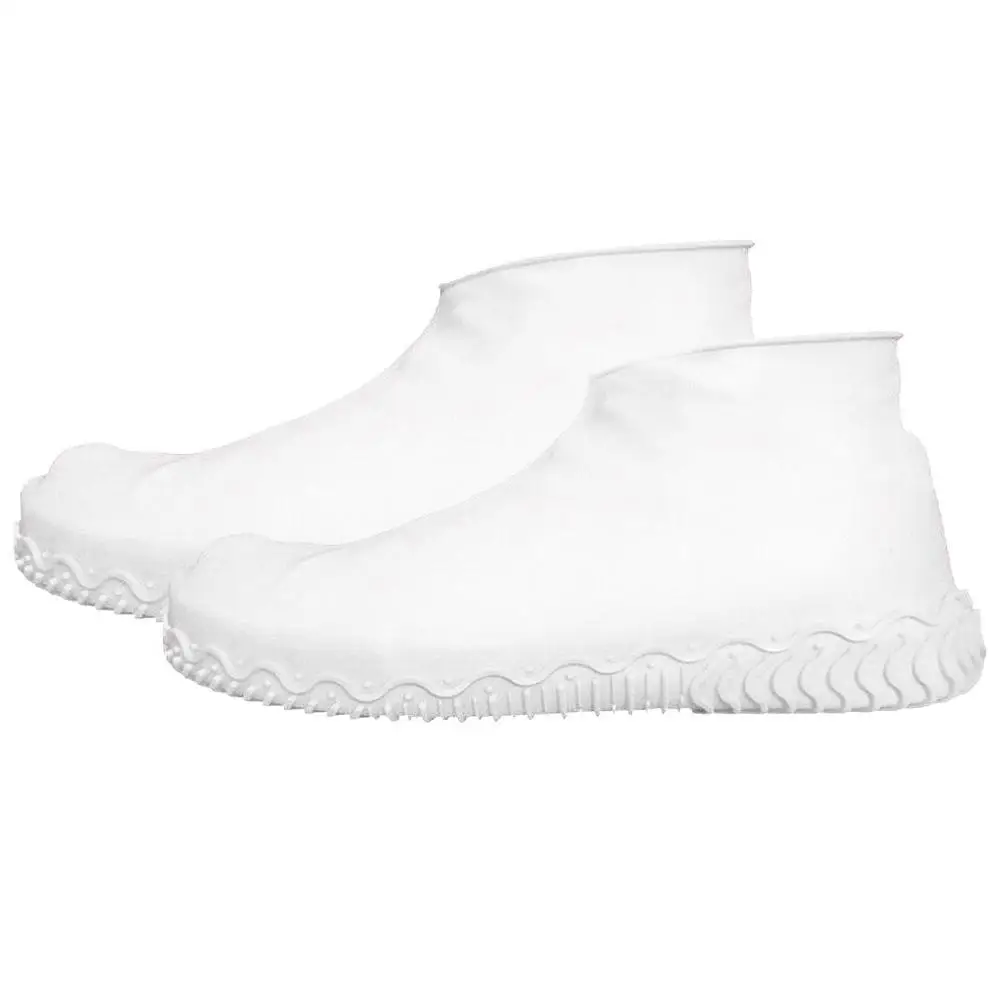 Силиконовые непромокаемые водонепроницаемые чехлы для обуви защитный чехол для обуви перерабатываемый дождевик Чехлы для обуви галоши A40 - Цвет: Clear M