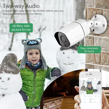 

WANSCAM K23 Camera 1080P WiFi IP Audio 2.0MP Outdoor Monitoring P2P Wireless Security Surveillance Waterproof 20m Night Vision