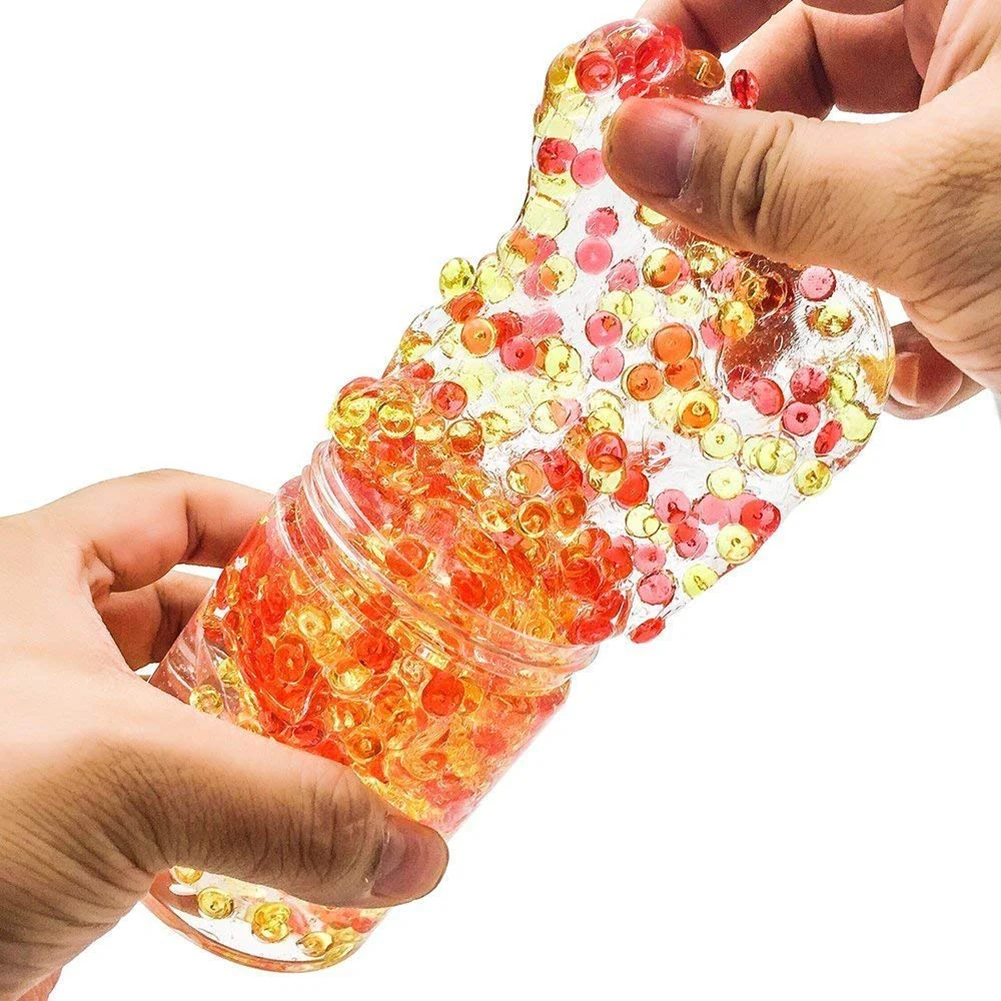 2 шт./компл. одеяло «хвост русалки» Slime глина с аквариум бусины игрушка для снятия стресса