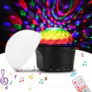 

RGB Premium Sound Control Stage Light LED 27W 9LEDS RGB Magic Crystal Ball Lamp Disco Light Laser Wedding Home Party Lase