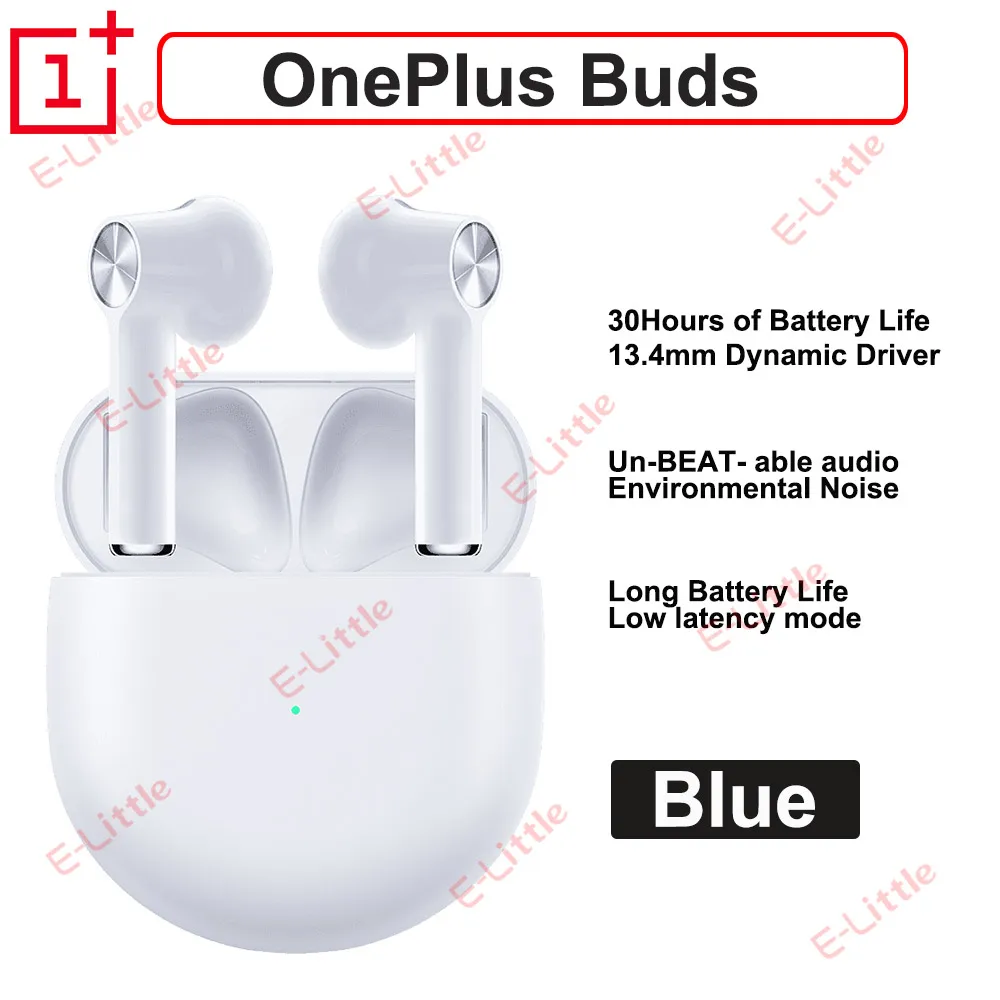 Оригинальные наушники Oneplus Buds с bluetooth OnePlus 30 часами автономной работы для