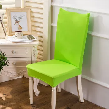 

Solid Color Spandex Chair Covers Dining Room Stretch Seat Cover Chair Protective Case for Restaurant Banquet