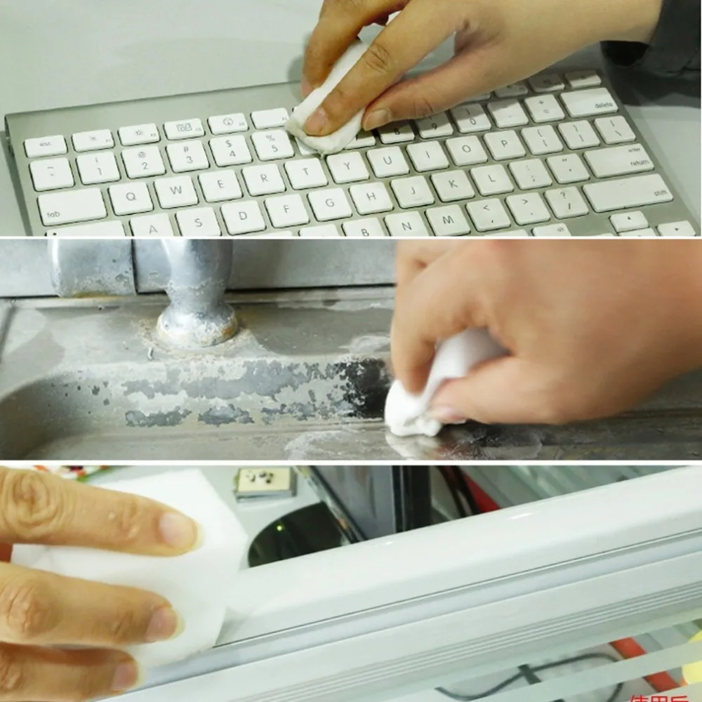 Steam Cleaner Parts 10 Pcs Magic Sponge Eraser Clean Cleaning Multi-functional Foam Cleaner White Kitchen Bathroom House