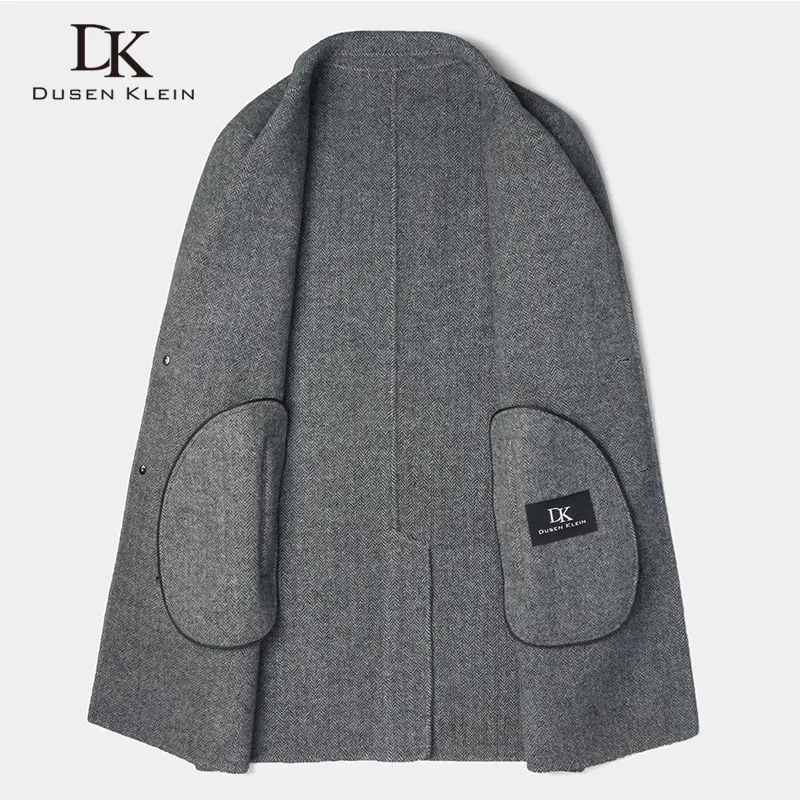 Long Wool Men Blend Coat Winter Warm Business Casual Slim Jacket z8803H Long Wool Men Blend Coat Winter Warm Business Casual Slim Jacket z8803H