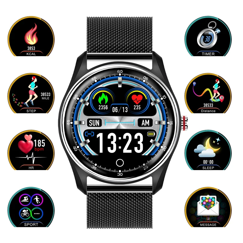  MAFAM MX9 ECG Smart Watch Blood Pressure PPG Heart Rate Blood Pressure Monitor Multi-languages Smar - 33037801667
