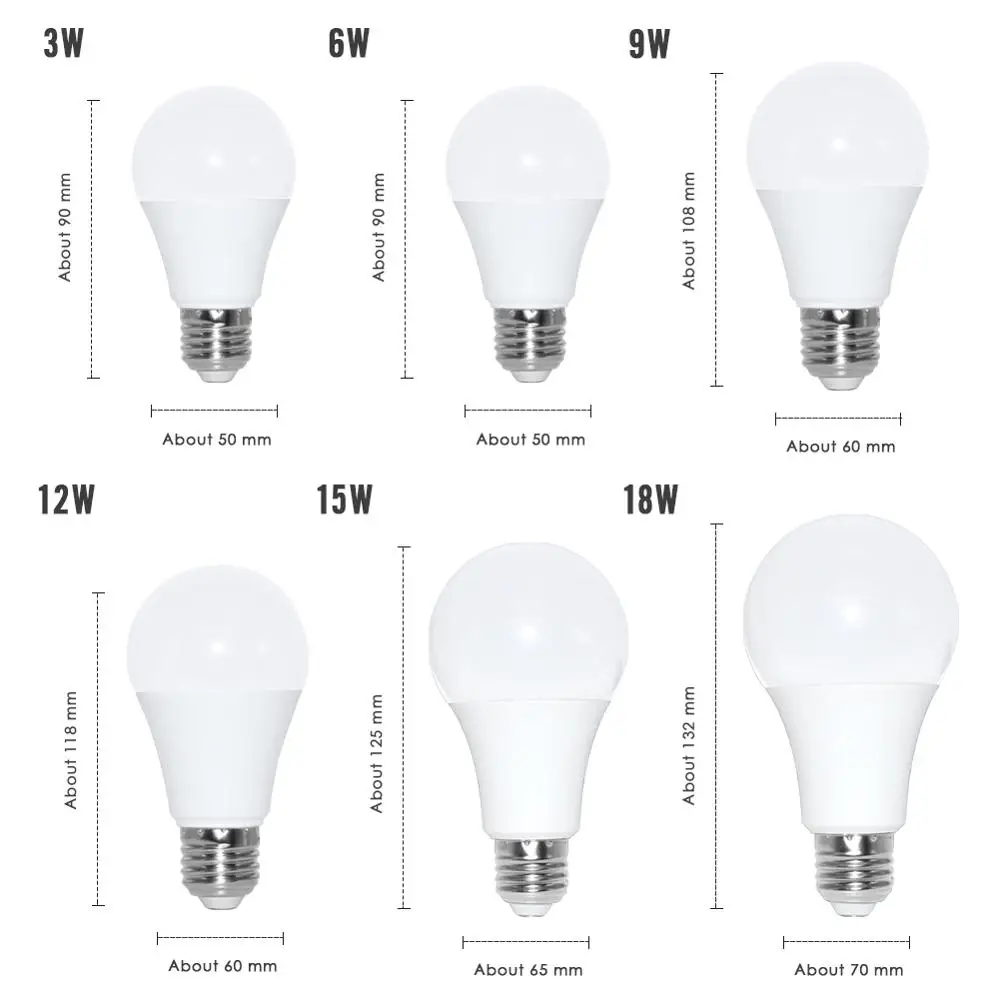 LED Bulbs E14 E27 Candle Bulb Lamp Light Bulb 3W 4W 5W 7W 6W 8W 9W 12W 