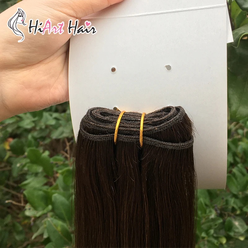 HiArt 100 г пряди для наращивания, человеческие волосы remy для салона, двойные пряди волос, прямые пряди для наращивания, пряди на всю голову