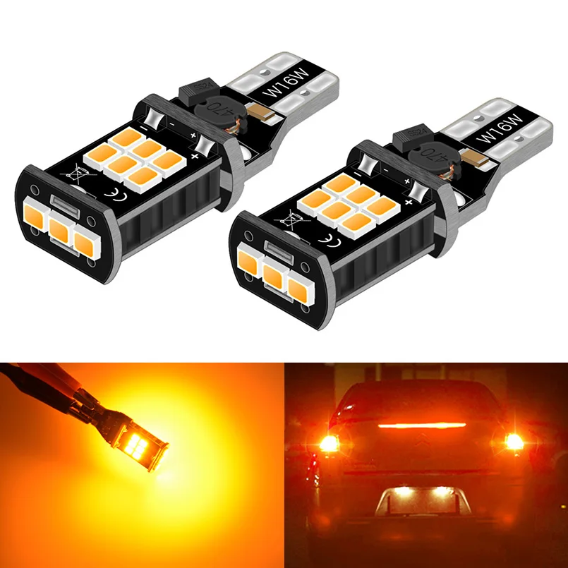 2 шт. T15 Led W6W светодиодные лампы Canbus led автомобильный резервный обратный