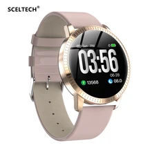 SCELTECH Women Smart Watch IPS Screen Waterproof Blood Pressure Monitoring Metal Starp Multi Sport Modes CF18 SmartWatch SCELTECH Women Smart Watch IPS Screen Waterproof Blood Pressure Monitoring Metal Starp Multi Sport Modes CF18 SmartWatch