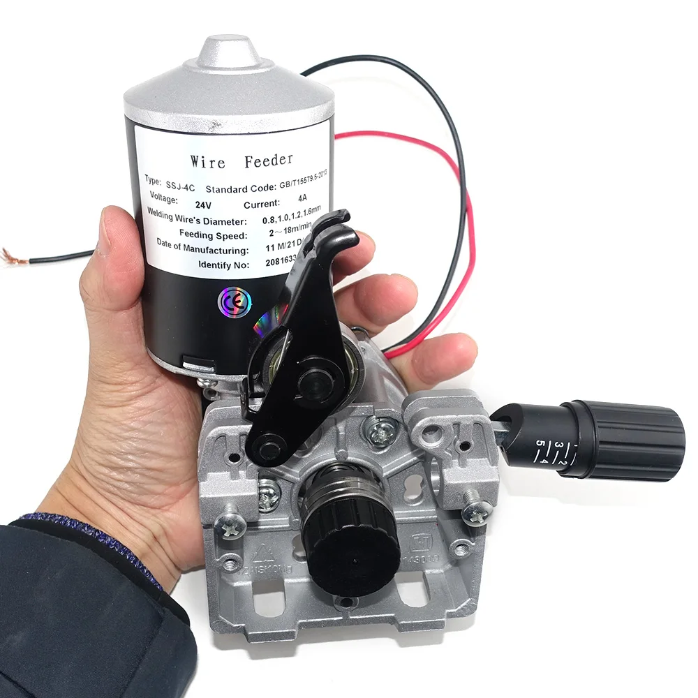 Welding Wire Feeder DC 24V 2 Rolls SSJ-4C Wire Feed Assembly Feeder Roll for Steel Aluminum Flux Cored Wire MIG Welder 5